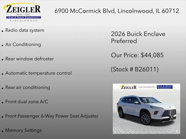 2026 Buick Enclave Preferred FWD