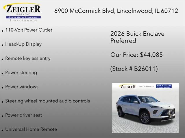 2026 Buick Enclave Preferred FWD