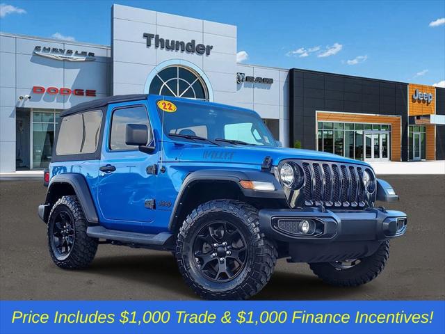 2022 Jeep Wrangler Willys Sport 4x4 2022 Jeep Wrangler Willys Sport 4x4