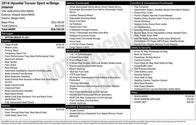 2016 Hyundai Tucson Sport