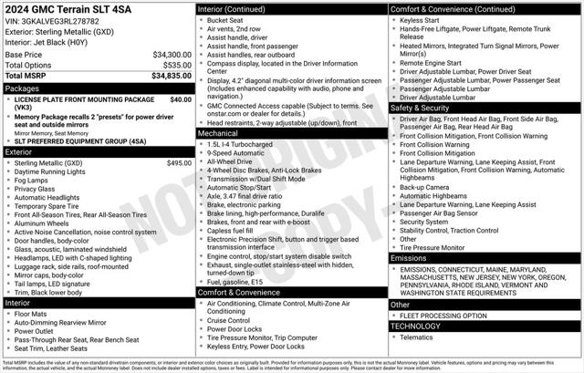 2024 GMC Terrain AWD SLT 2024 GMC Terrain AWD SLT