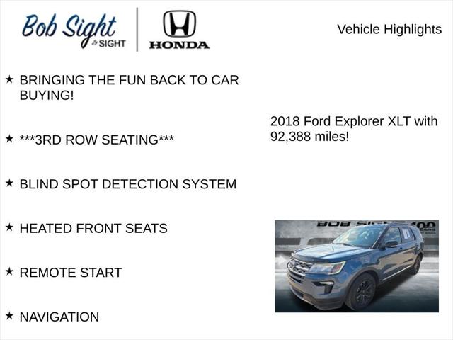 2018 Ford Explorer XLT 2018 Ford Explorer XLT