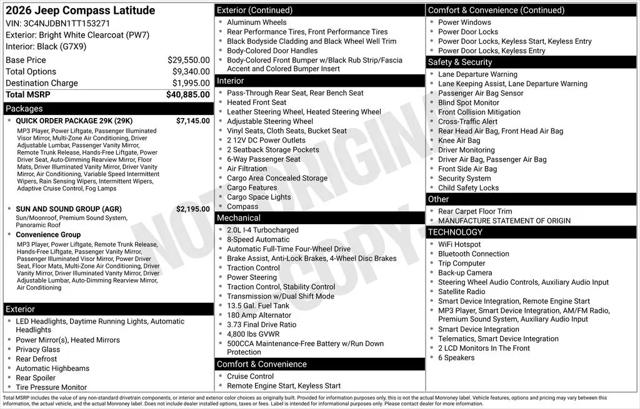 2026 Jeep Compass Latitude