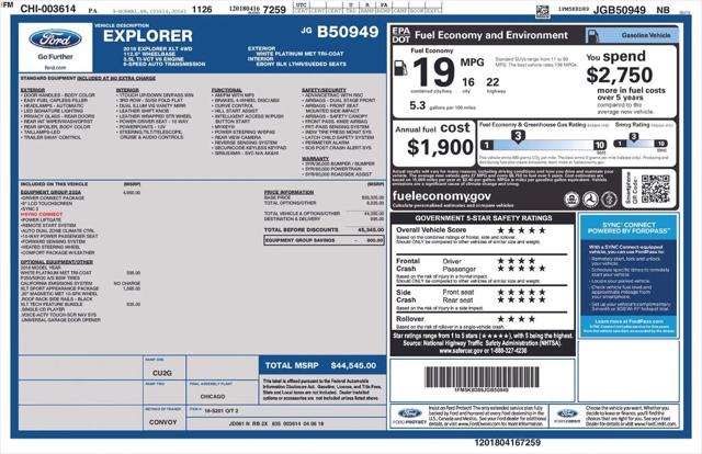 2018 Ford Explorer XLT 2018 Ford Explorer XLT