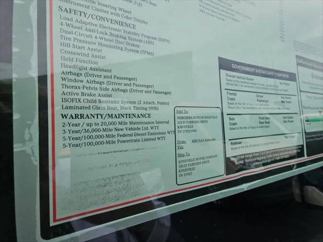2026 Mercedes-Benz Sprinter Crew Van Standard Roof 4-Cyl Diesel