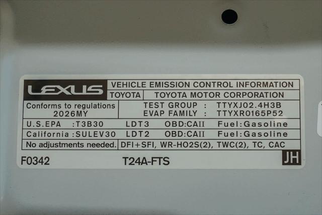 2026 Lexus TX Unknown