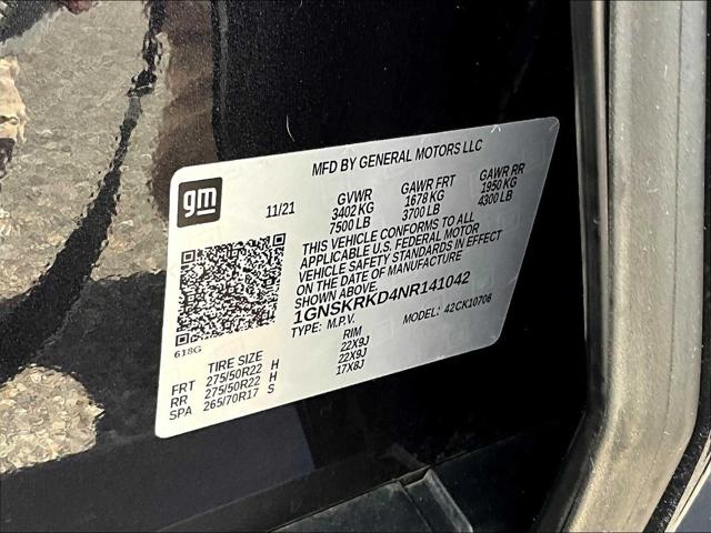 2022 Chevrolet Tahoe 4WD RST