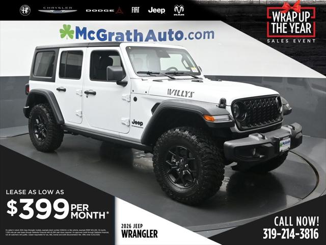 2026 Jeep Wrangler WRANGLER 4-DOOR WILLYS 2026 Jeep Wrangler WRANGLER 4-DOOR WILLYS