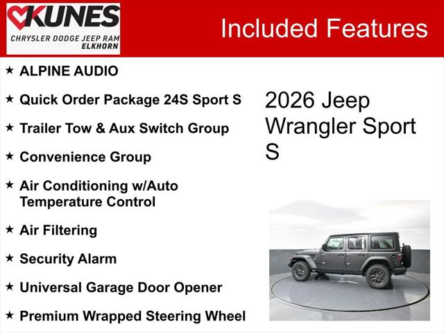 2026 Jeep Wrangler WRANGLER 4-DOOR SPORT S 2026 Jeep Wrangler WRANGLER 4-DOOR SPORT S