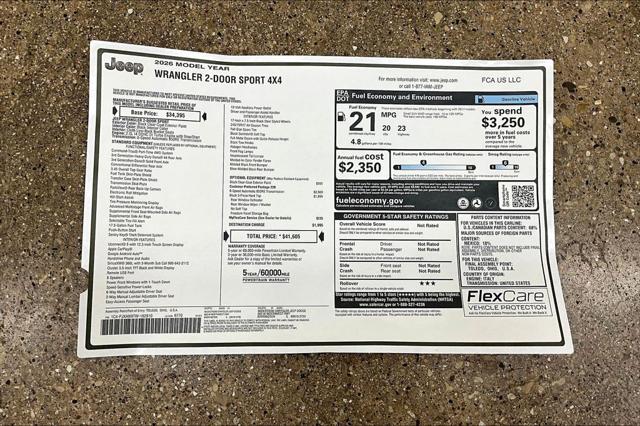 2026 Jeep Wrangler Sport