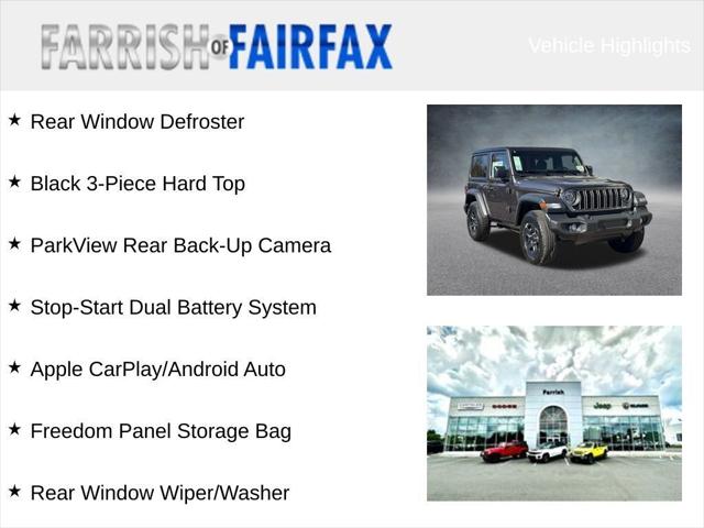 2026 Jeep Wrangler WRANGLER 2-DOOR SPORT 2026 Jeep Wrangler WRANGLER 2-DOOR SPORT