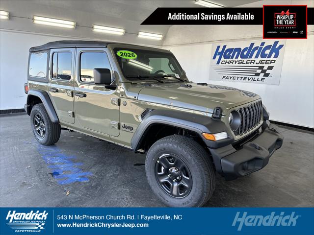 2026 Jeep Wrangler WRANGLER 4-DOOR SPORT 2026 Jeep Wrangler WRANGLER 4-DOOR SPORT