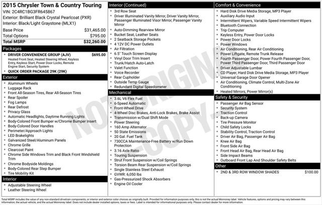 2015 Chrysler Town and Country Touring