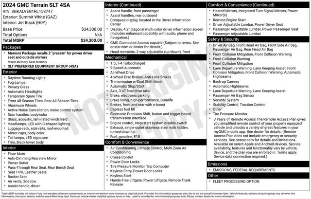 2024 GMC Terrain AWD SLT 2024 GMC Terrain AWD SLT