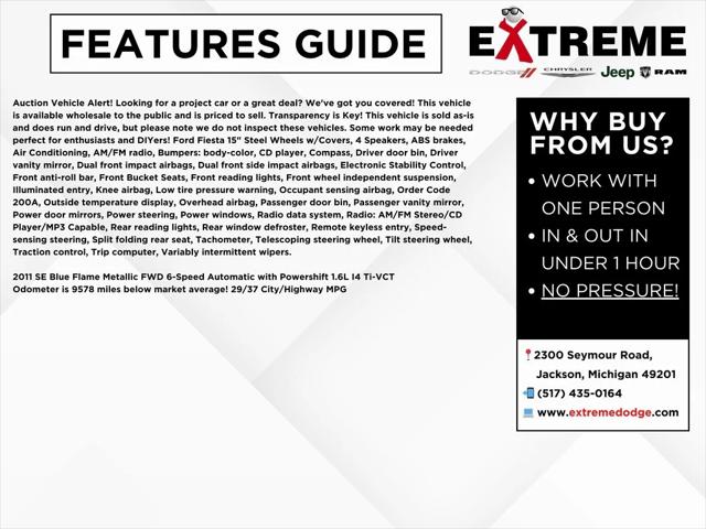 2011 Ford Fiesta SE 2011 Ford Fiesta SE