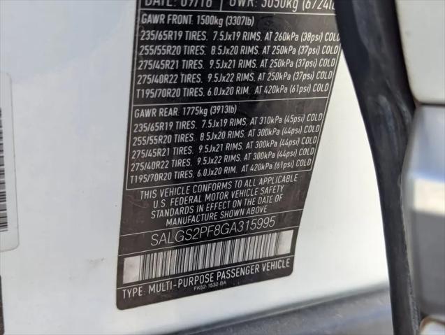 2016 Land Rover Range Rover 3.0L V6 Supercharged HSE