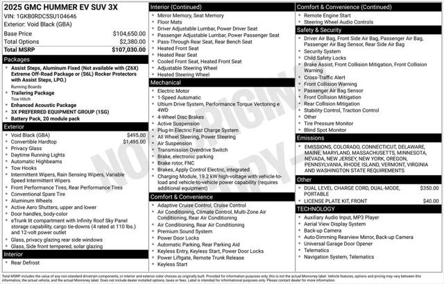 2025 GMC HUMMER EV 3X e4WD