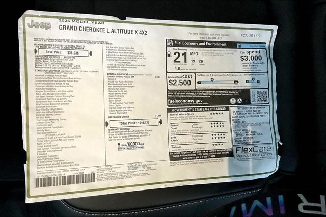 New 2025 Jeep Grand Cherokee L For Sale in Millington, TN