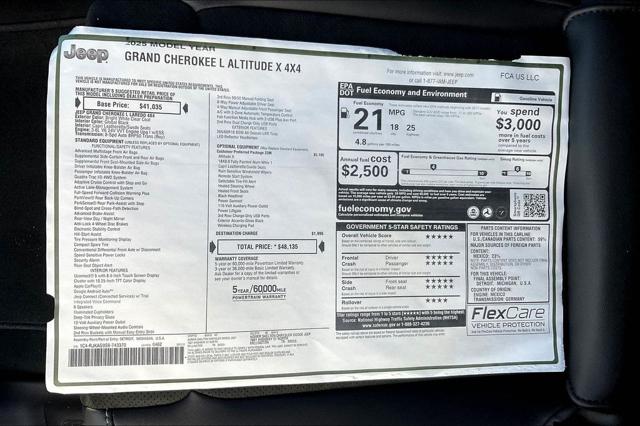 New 2025 Jeep Grand Cherokee L For Sale in Millington, TN