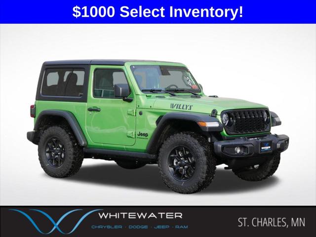 2026 Jeep Wrangler 2-Door Willys 4x4 for sale in St Charles, MN
