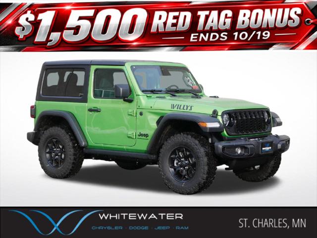 2026 Jeep Wrangler 2-Door Willys 4x4 for sale in St Charles, MN