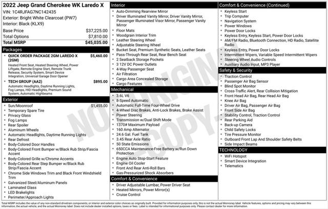 2022 Jeep Grand Cherokee WK Laredo X 4x4 2022 Jeep Grand Cherokee WK Laredo X 4x4
