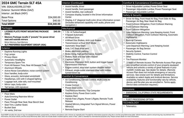 2024 GMC Terrain AWD SLT