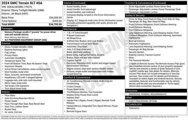 2024 GMC Terrain AWD SLT 2024 GMC Terrain AWD SLT