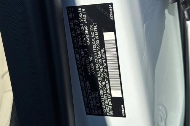 2026 Volvo XC90 Plus, B6 AWD Gas (mild hybrid), Gasoline, Bright, 7 Seats