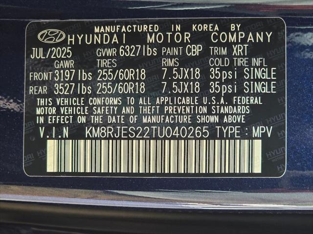 2026 Hyundai Palisade XRT Pro