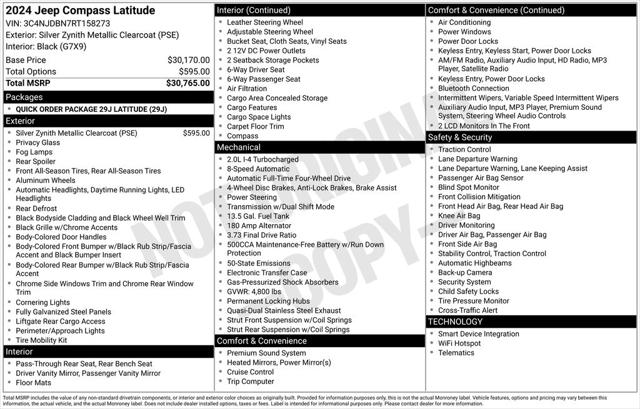 2024 Jeep Compass Latitude 4x4