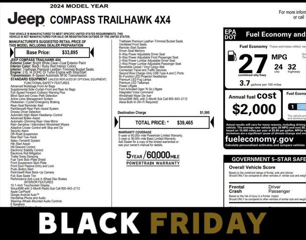 2024 Jeep Compass Trailhawk 4x4 2024 Jeep Compass Trailhawk 4x4