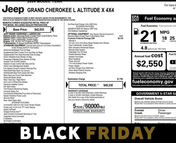 2024 Jeep Grand Cherokee L Altitude X 4x4 2024 Jeep Grand Cherokee L Altitude X 4x4