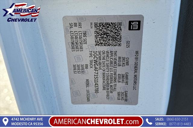 2025 Chevrolet Express Cargo Van RWD 2500 Regular Wheelbase WT