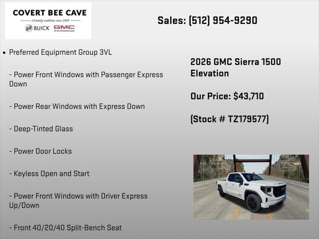2026 GMC Sierra 1500 Double Cab, Standard Bed, Elevation, 4WD