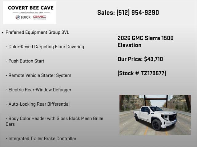 2026 GMC Sierra 1500 Double Cab, Standard Bed, Elevation, 4WD