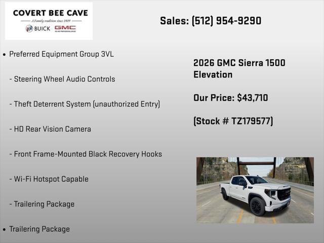2026 GMC Sierra 1500 Double Cab, Standard Bed, Elevation, 4WD