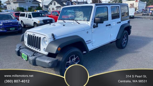 2016 Jeep Wrangler Unlimited Sport for sale in Centralia, WA