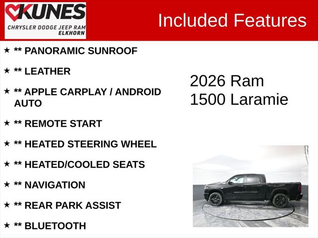 2026 RAM Ram 1500 RAM 1500 LARAMIE CREW CAB 4X4 57 BOX 2026 RAM Ram 1500 RAM 1500 LARAMIE CREW CAB 4X4 57 BOX