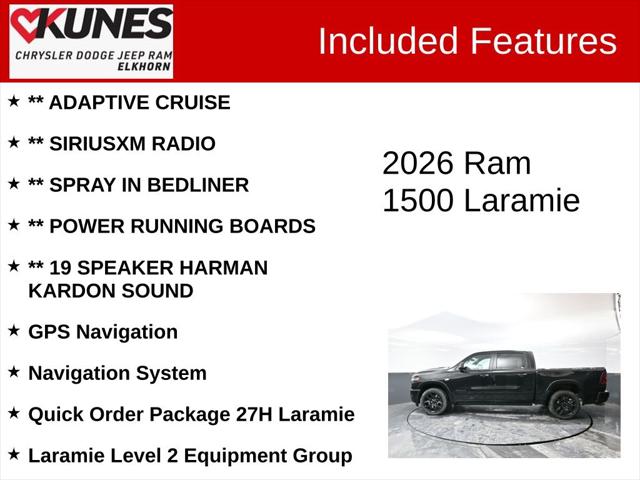 2026 RAM Ram 1500 RAM 1500 LARAMIE CREW CAB 4X4 57 BOX 2026 RAM Ram 1500 RAM 1500 LARAMIE CREW CAB 4X4 57 BOX
