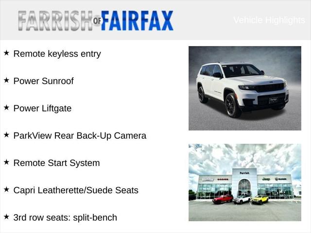 2025 Jeep Grand Cherokee GRAND CHEROKEE L ALTITUDE X 4X4 2025 Jeep Grand Cherokee GRAND CHEROKEE L ALTITUDE X 4X4