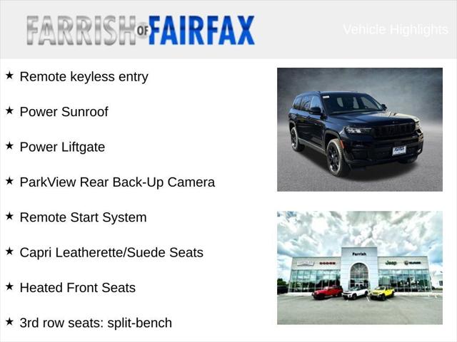 2025 Jeep Grand Cherokee GRAND CHEROKEE L ALTITUDE X 4X4 2025 Jeep Grand Cherokee GRAND CHEROKEE L ALTITUDE X 4X4