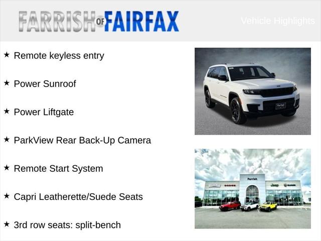 2025 Jeep Grand Cherokee GRAND CHEROKEE L ALTITUDE X 4X4 2025 Jeep Grand Cherokee GRAND CHEROKEE L ALTITUDE X 4X4