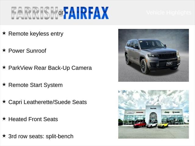 2025 Jeep Grand Cherokee GRAND CHEROKEE L ALTITUDE X 4X4 2025 Jeep Grand Cherokee GRAND CHEROKEE L ALTITUDE X 4X4