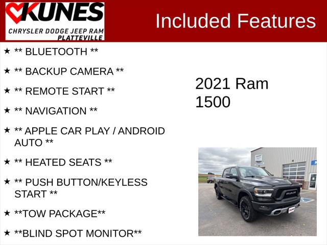 2021 RAM 1500 Rebel Crew Cab 4x4 57 Box 2021 RAM 1500 Rebel Crew Cab 4x4 57 Box