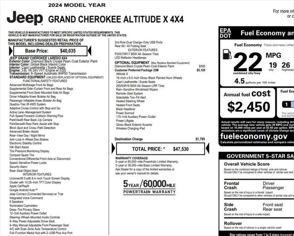 2024 Jeep Grand Cherokee Altitude X 4x4