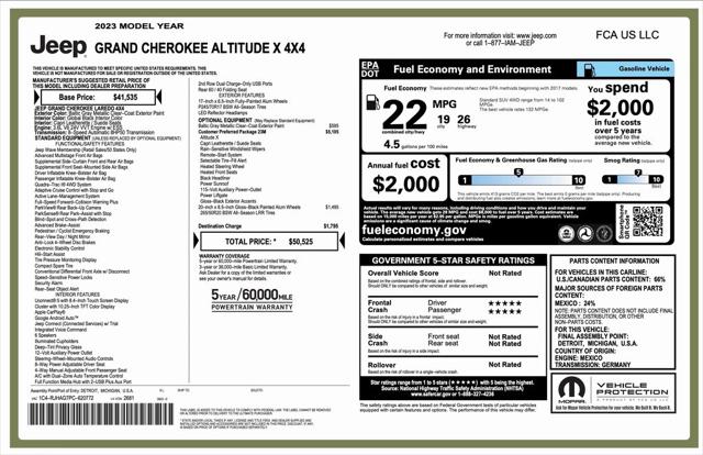 2023 Jeep Grand Cherokee Altitude X 4x4