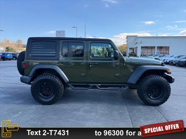 2022 Jeep Wrangler Unlimited Willys 4x4 2022 Jeep Wrangler Unlimited Willys 4x4