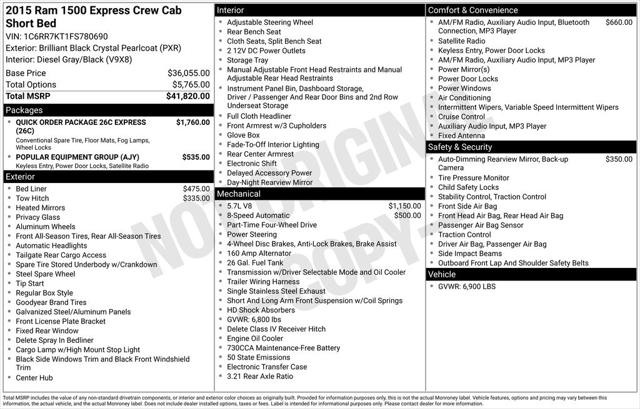 2015 RAM 1500 Express