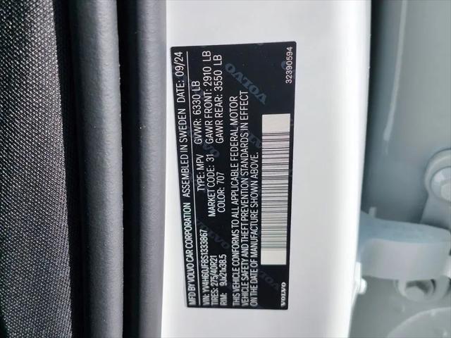 2025 Volvo XC90 Plug-In Hybrid T8 Ultra 6-Seater